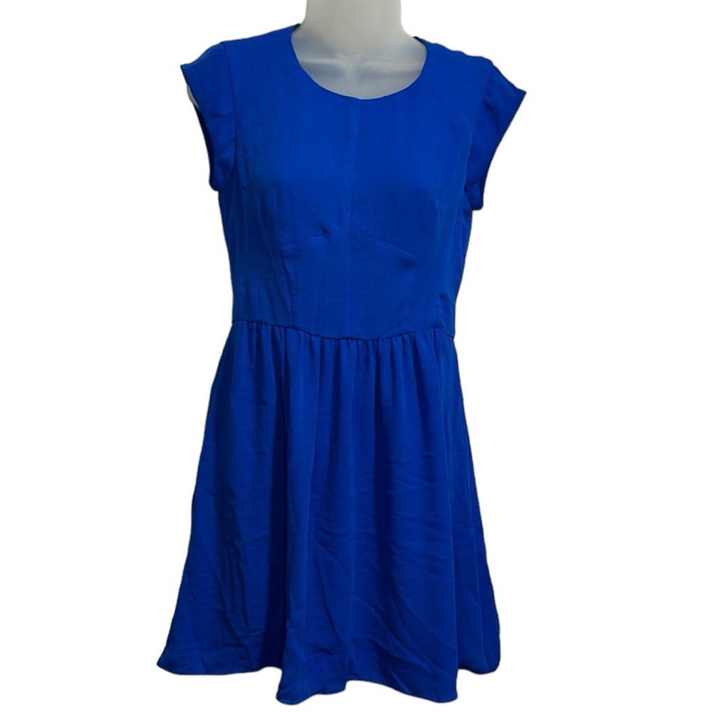 Rebecca Taylor Womens Fit and Flare Easy Dress Lapis Blue Size 2